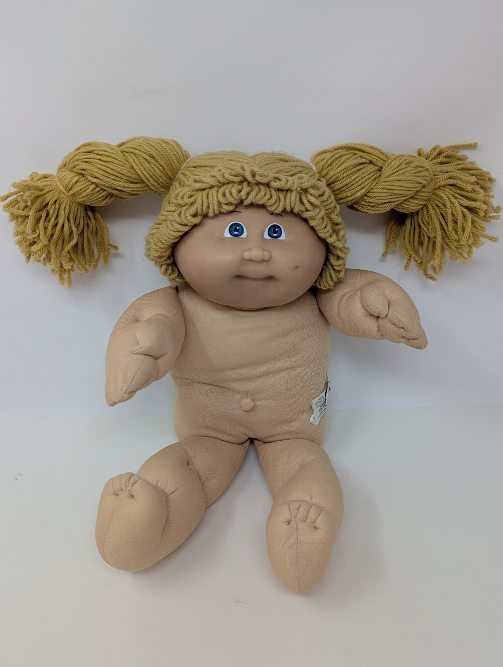 Cabbage Patch Kid Doll Vintage Butterscotch Braids Blue Eyes TLC Baked Potato